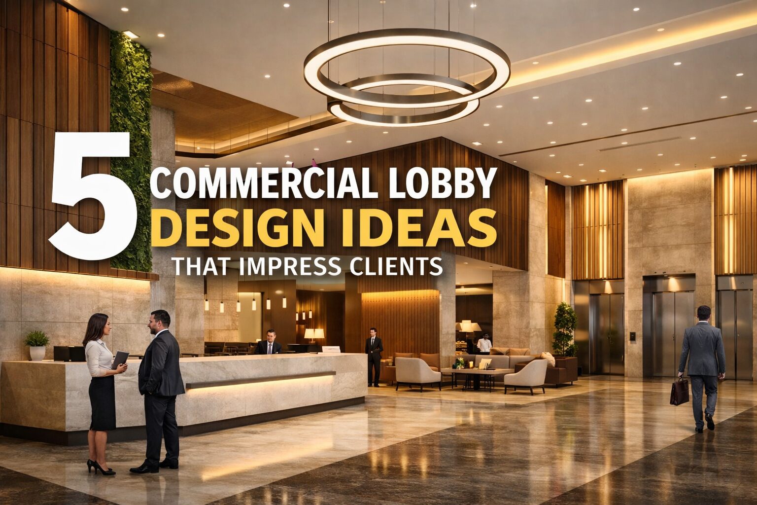5 Commercial Lobby Design Ideas That Impress Clients